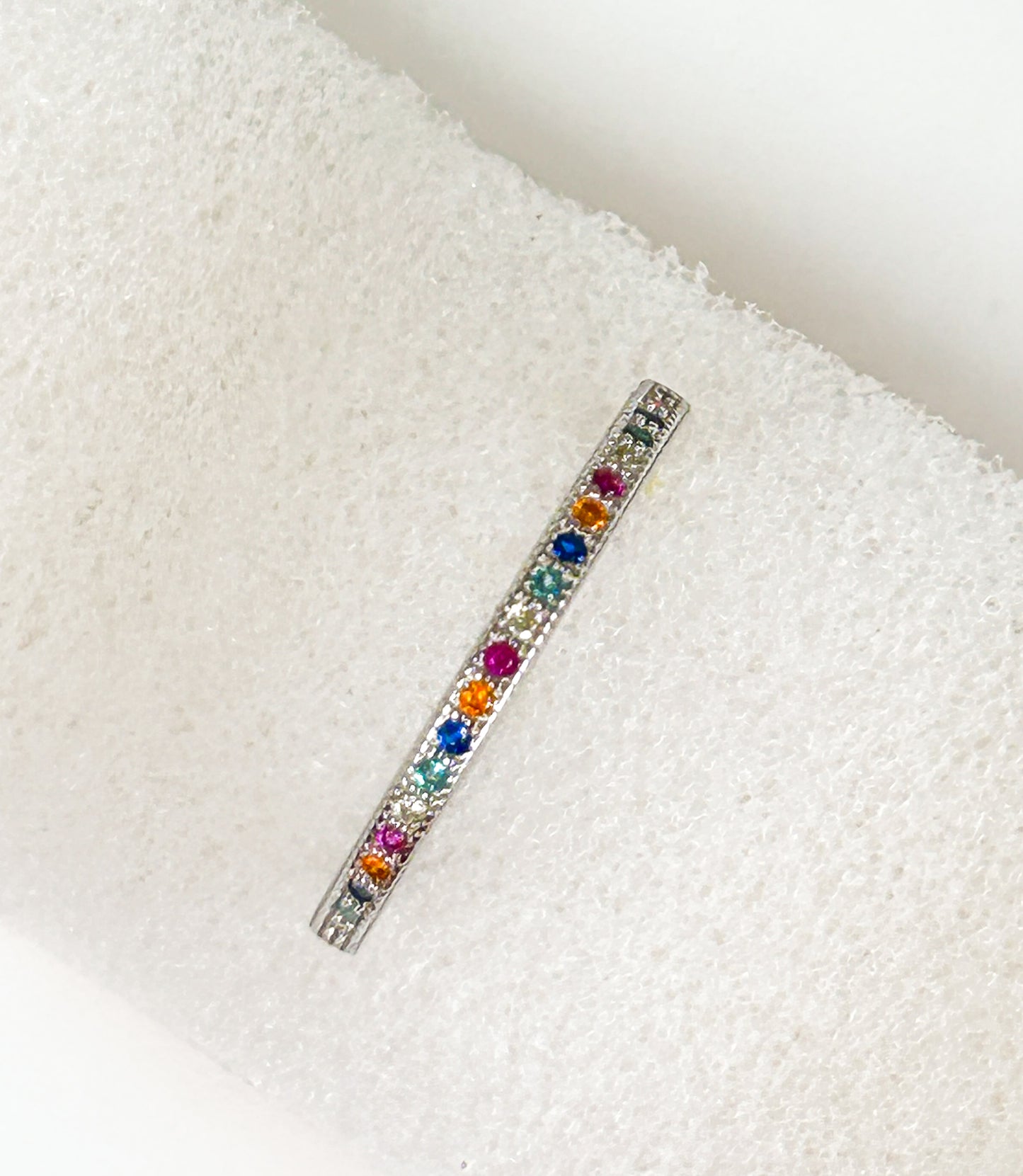 Rainbow Sterling Silver Ring