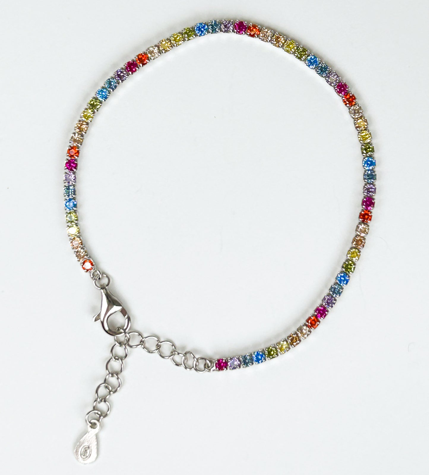 Sterling Silver Rainbow Bracelet