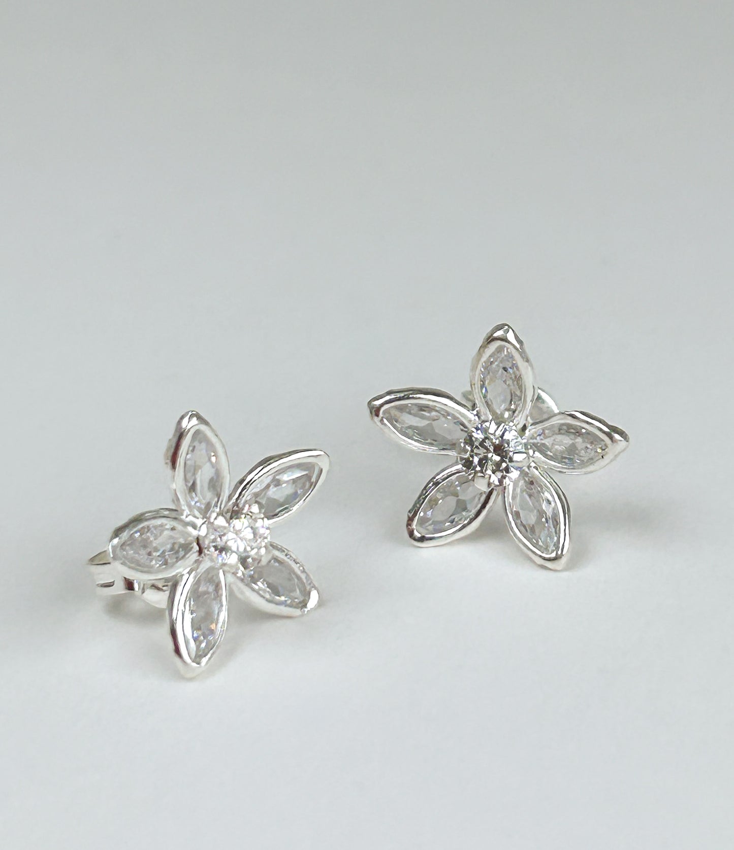 Zircon Flower Earrings