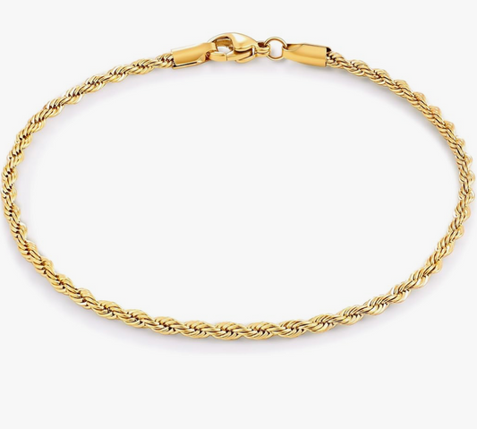 Twisted Rope Chain Bracelet