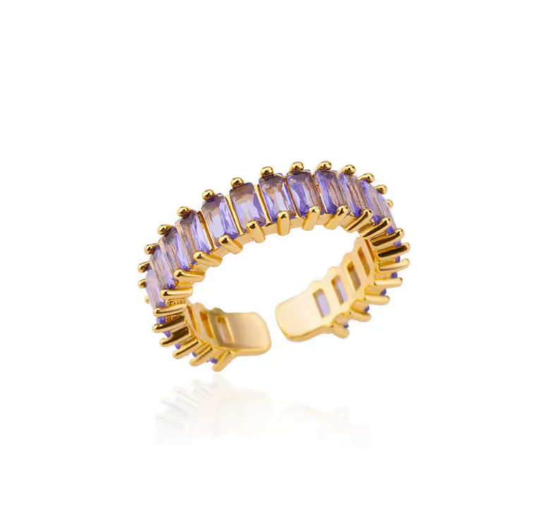 Zircon Glow Open Ring