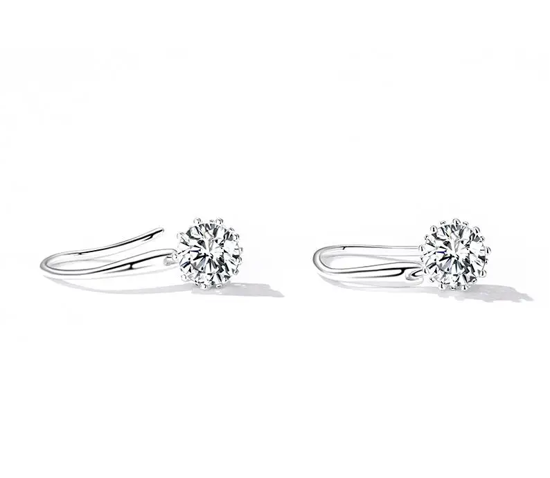 Sparkling Zirconia Drop Earrings