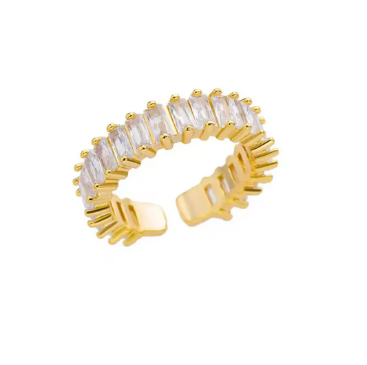 Zircon Glow Open Ring