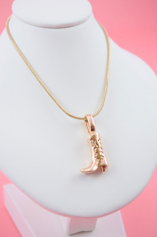 Cowboy Boot Necklace