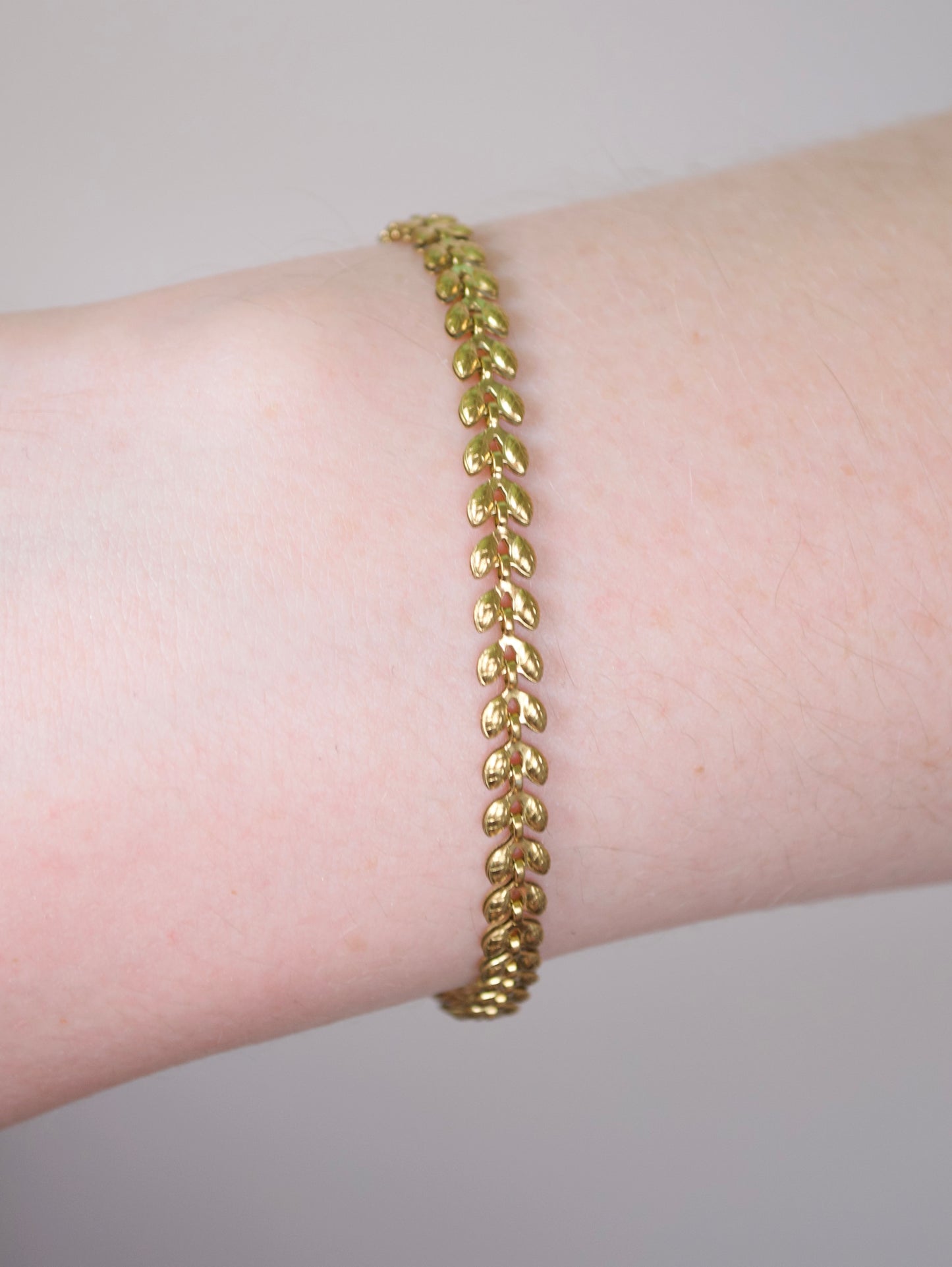 Golden Leaf Bracelet