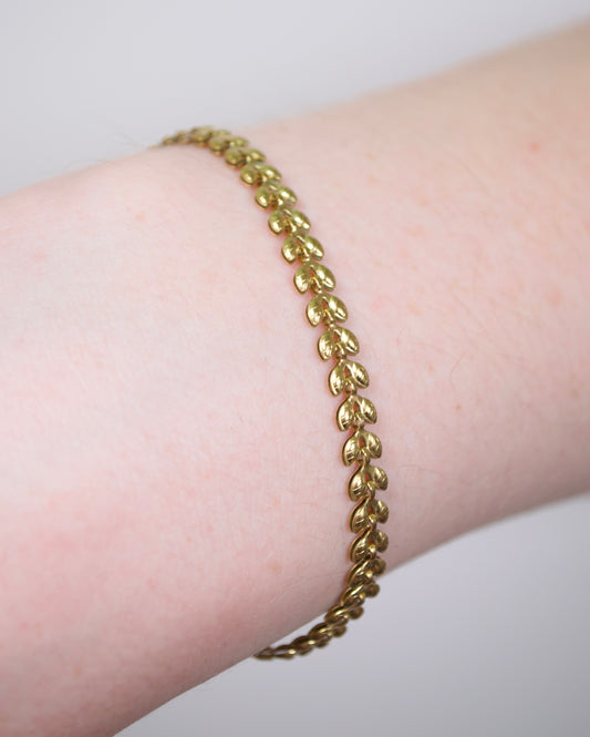 Golden Leaf Bracelet