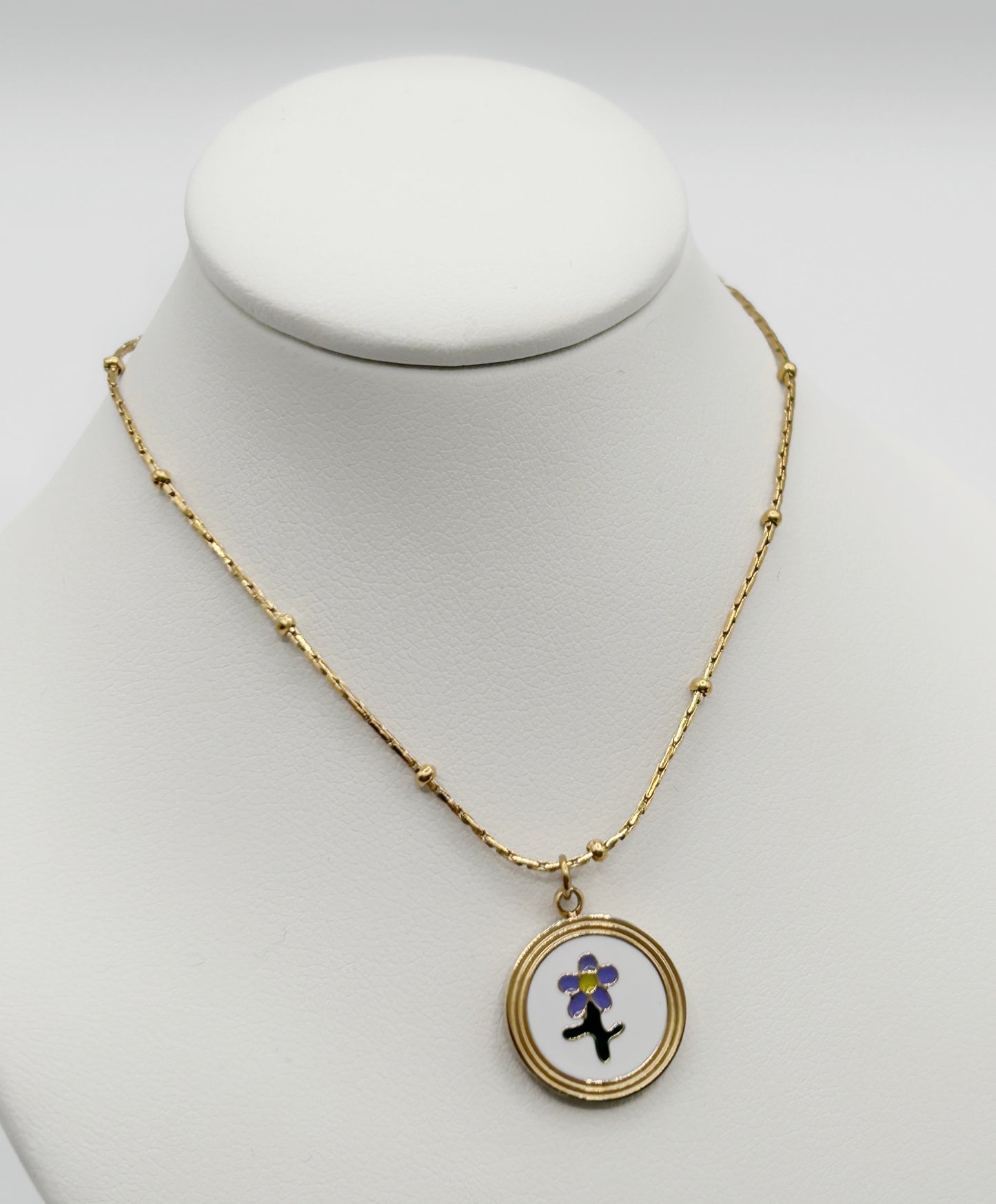 Purple Bloom Necklace