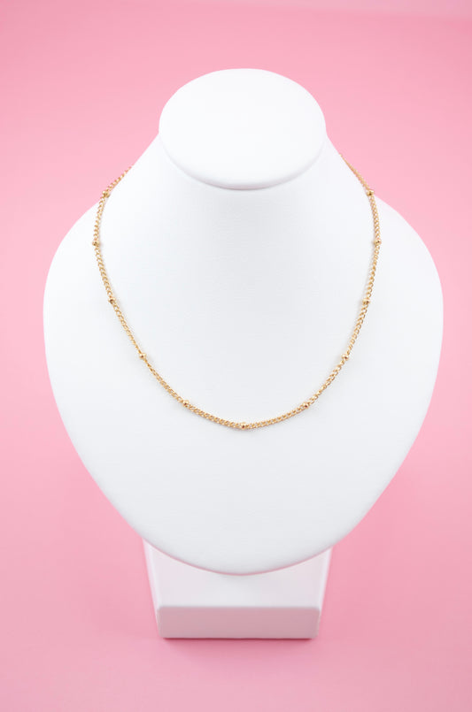 Dainty Gold Bead Chain
