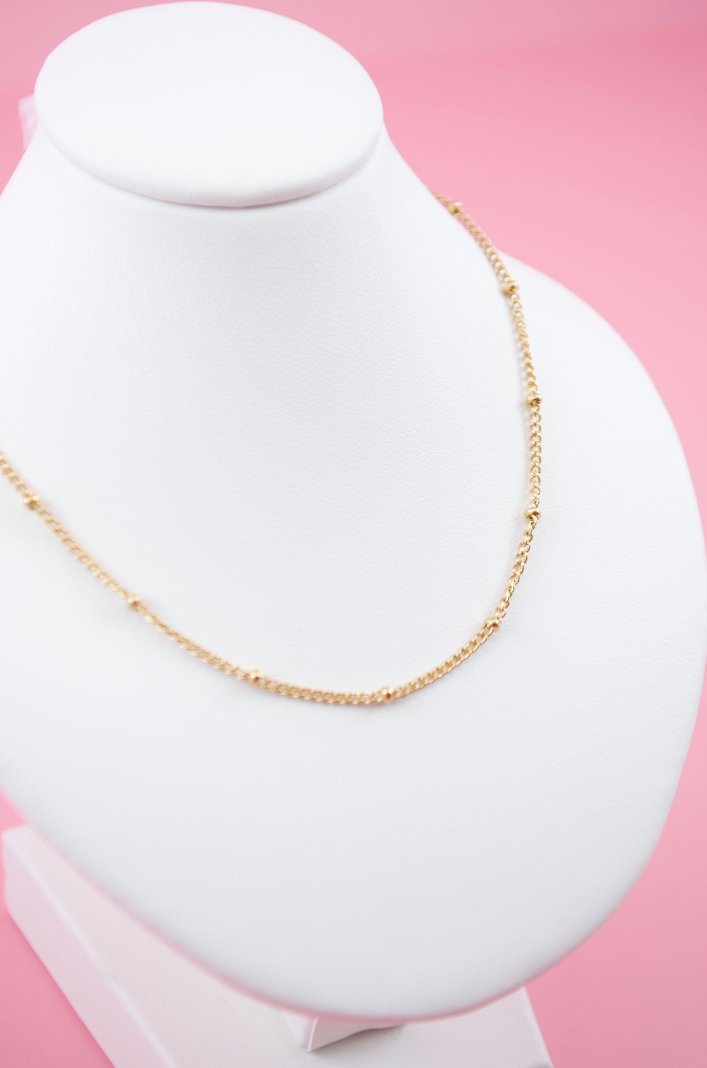 Dainty Gold Bead Chain