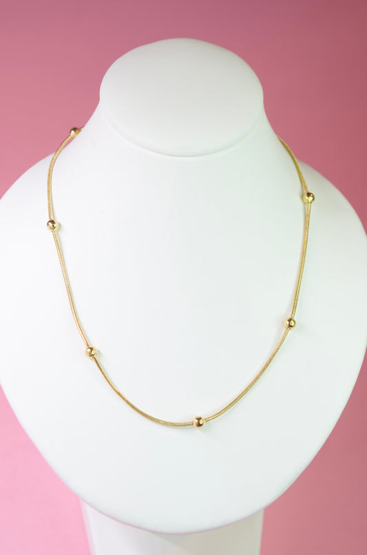 Beaded Herringbone Necklace