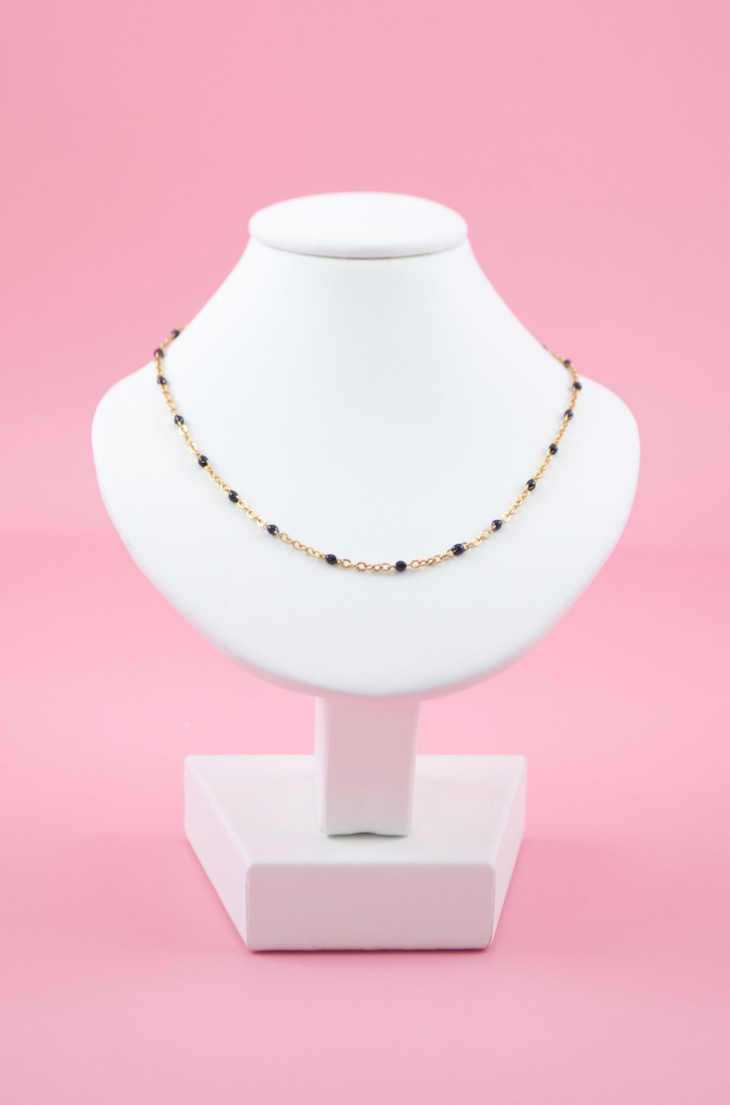 Midnight Enamel Necklace
