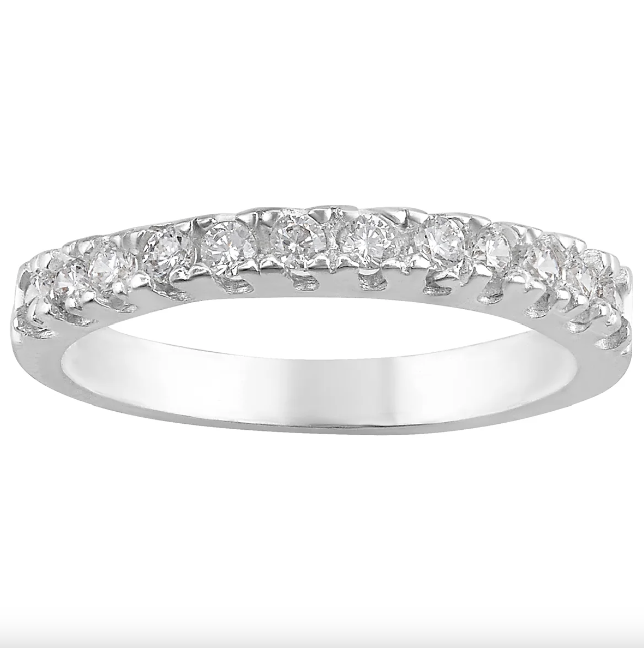 Classic Sterling Silver Eternity Band