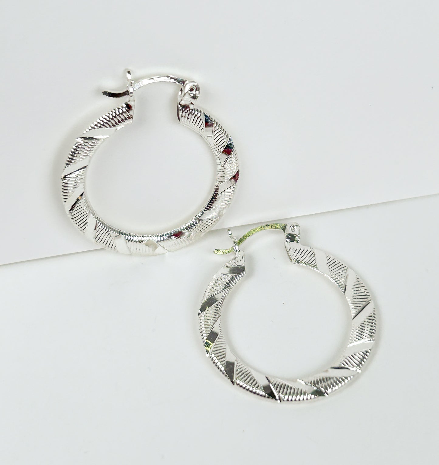 Sterling Silver Hoops