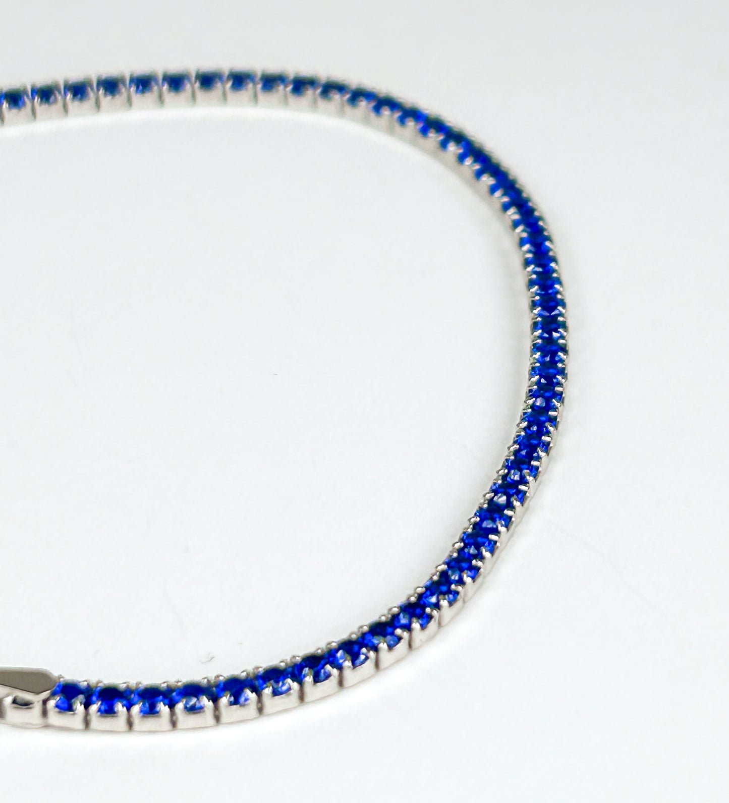 Sterling Silver Royal Blue Tennis Bracelet