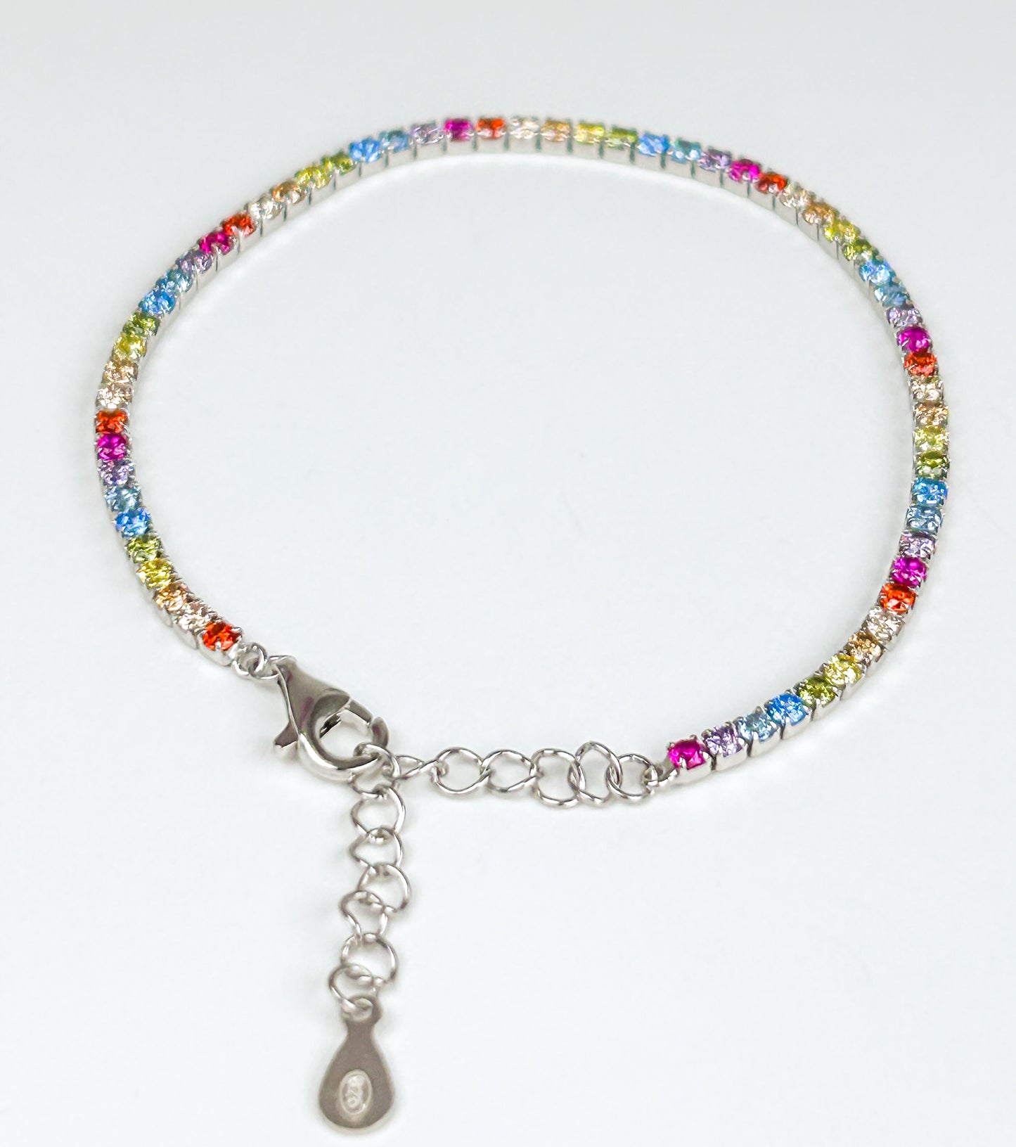 Sterling Silver Rainbow Bracelet