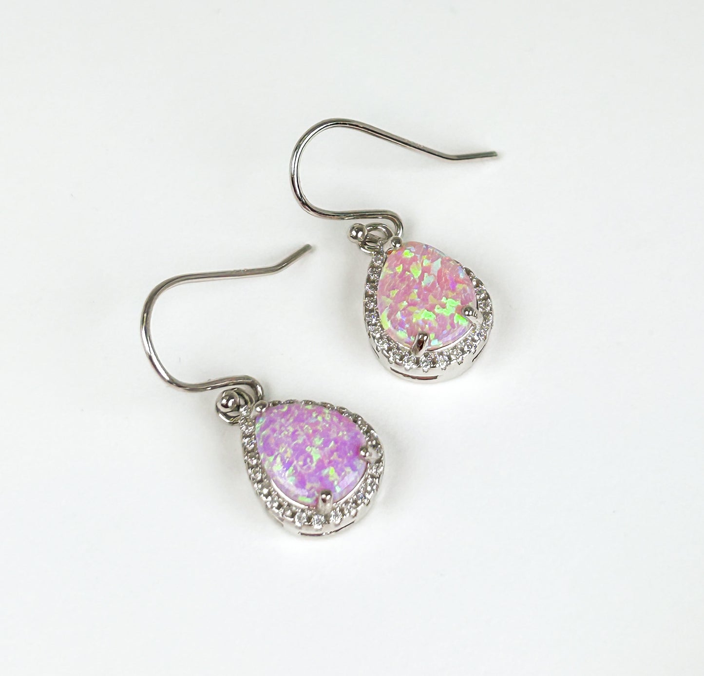 Pink Opal Earrings