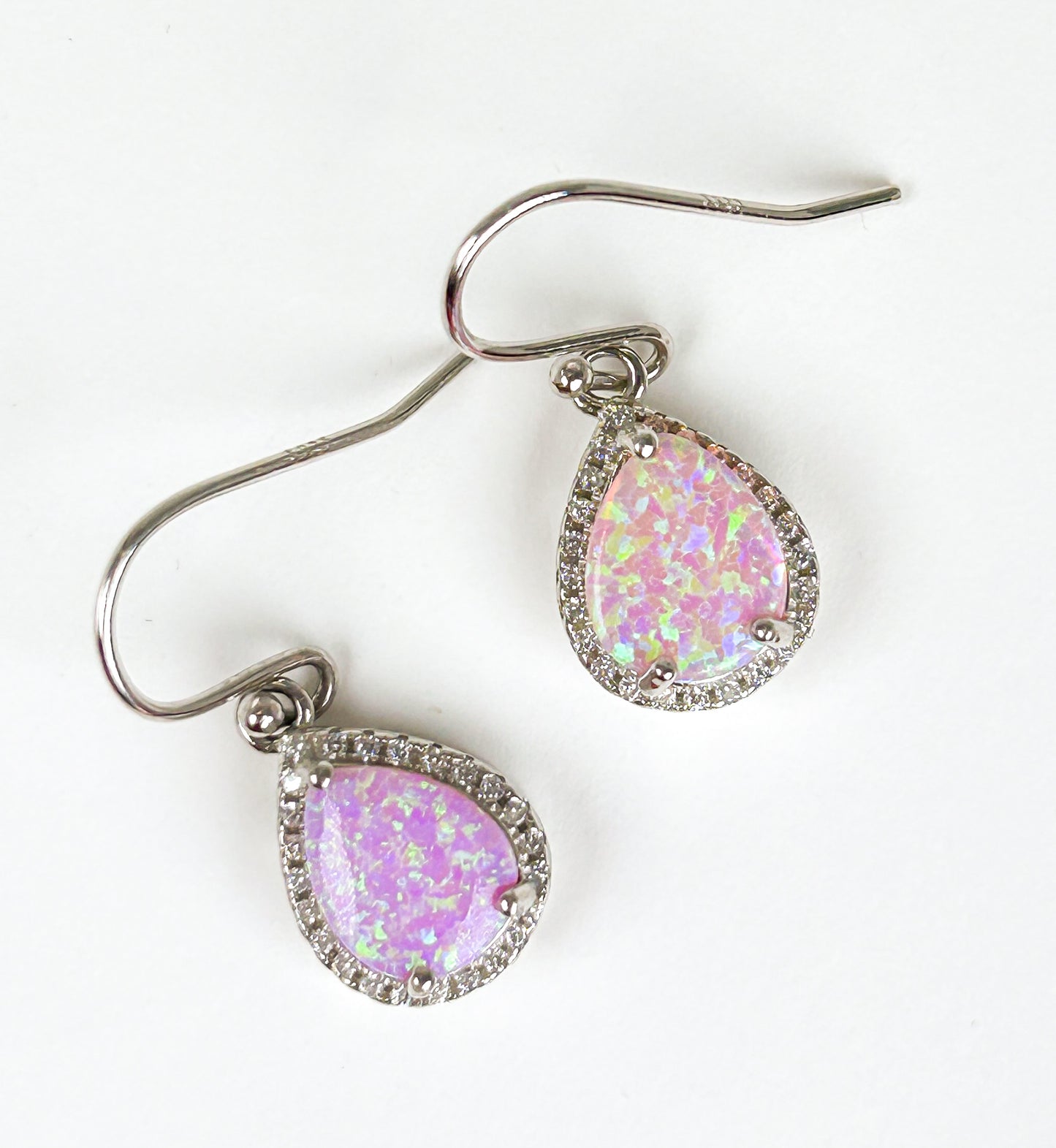 Pink Opal Earrings
