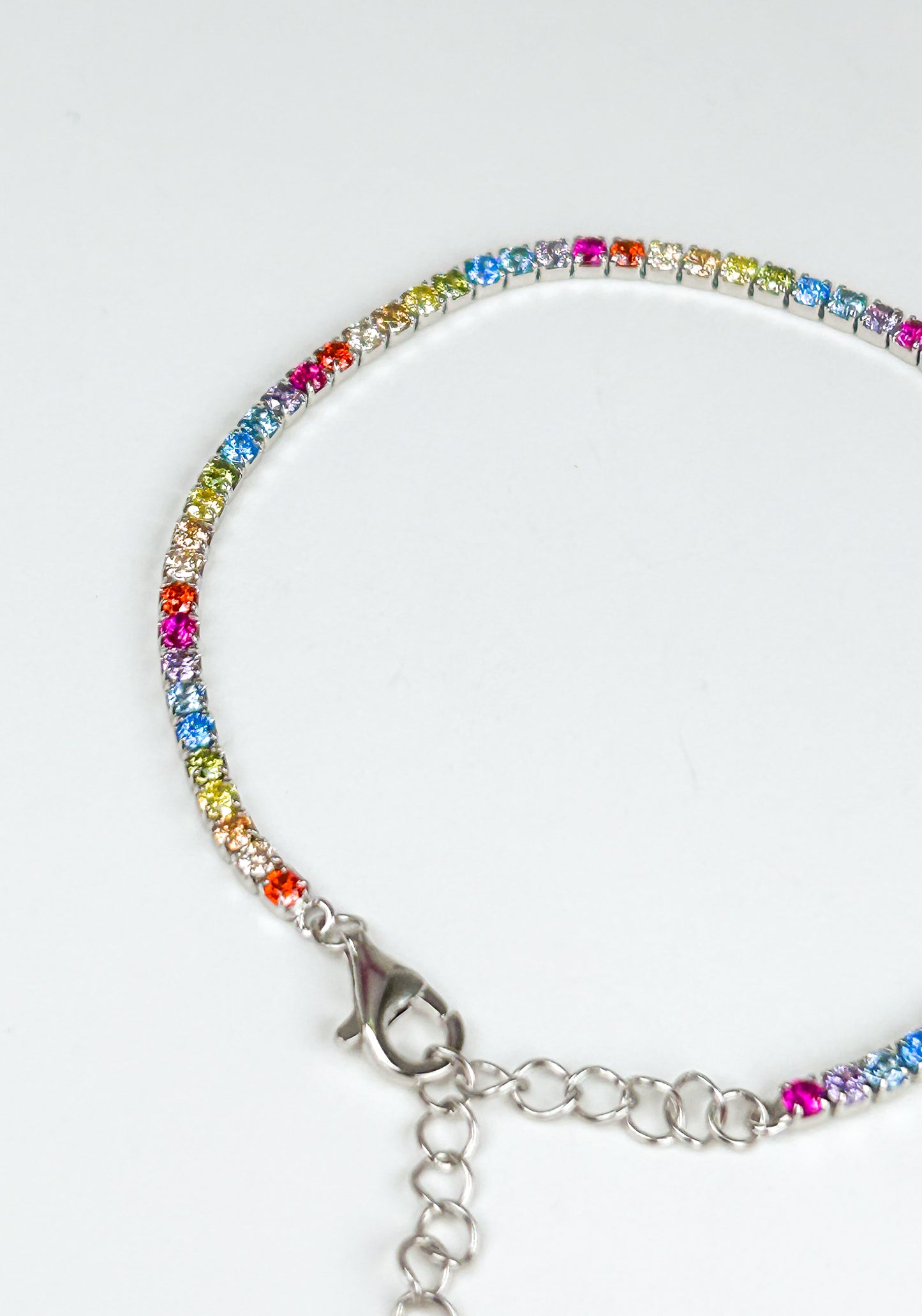 Sterling Silver Rainbow Bracelet