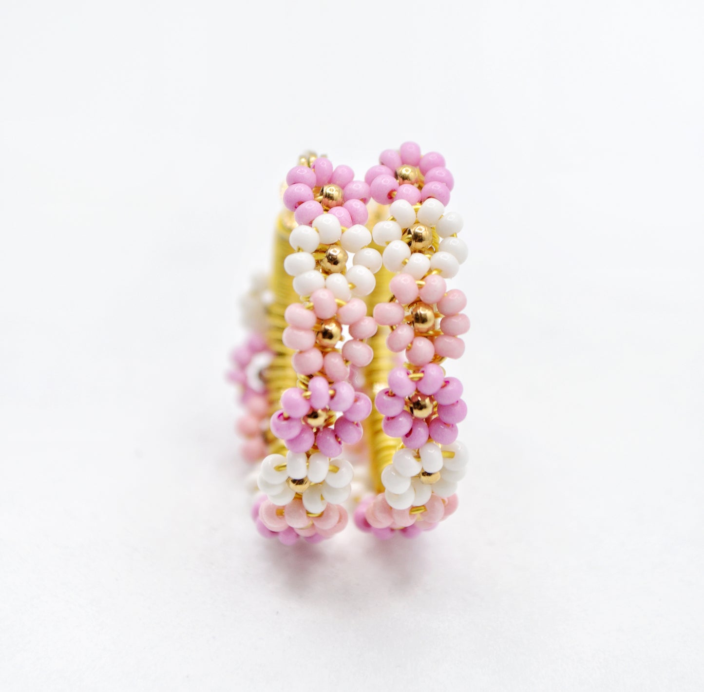 NEW DESIGN!✨Cherry Blossom Daisy Hoops