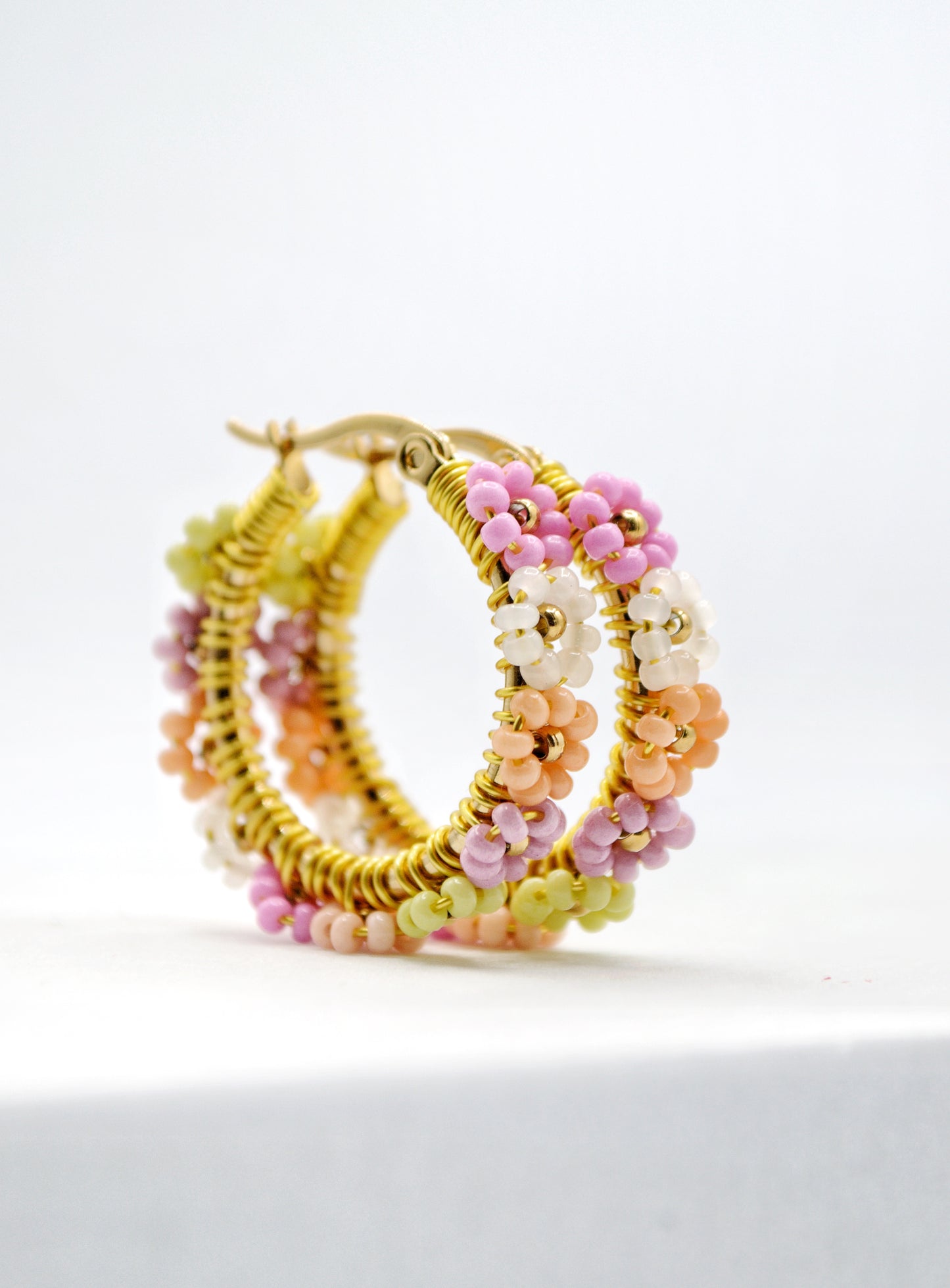NEW DESIGN! ✨Wildflower Garden Daisy Hoops
