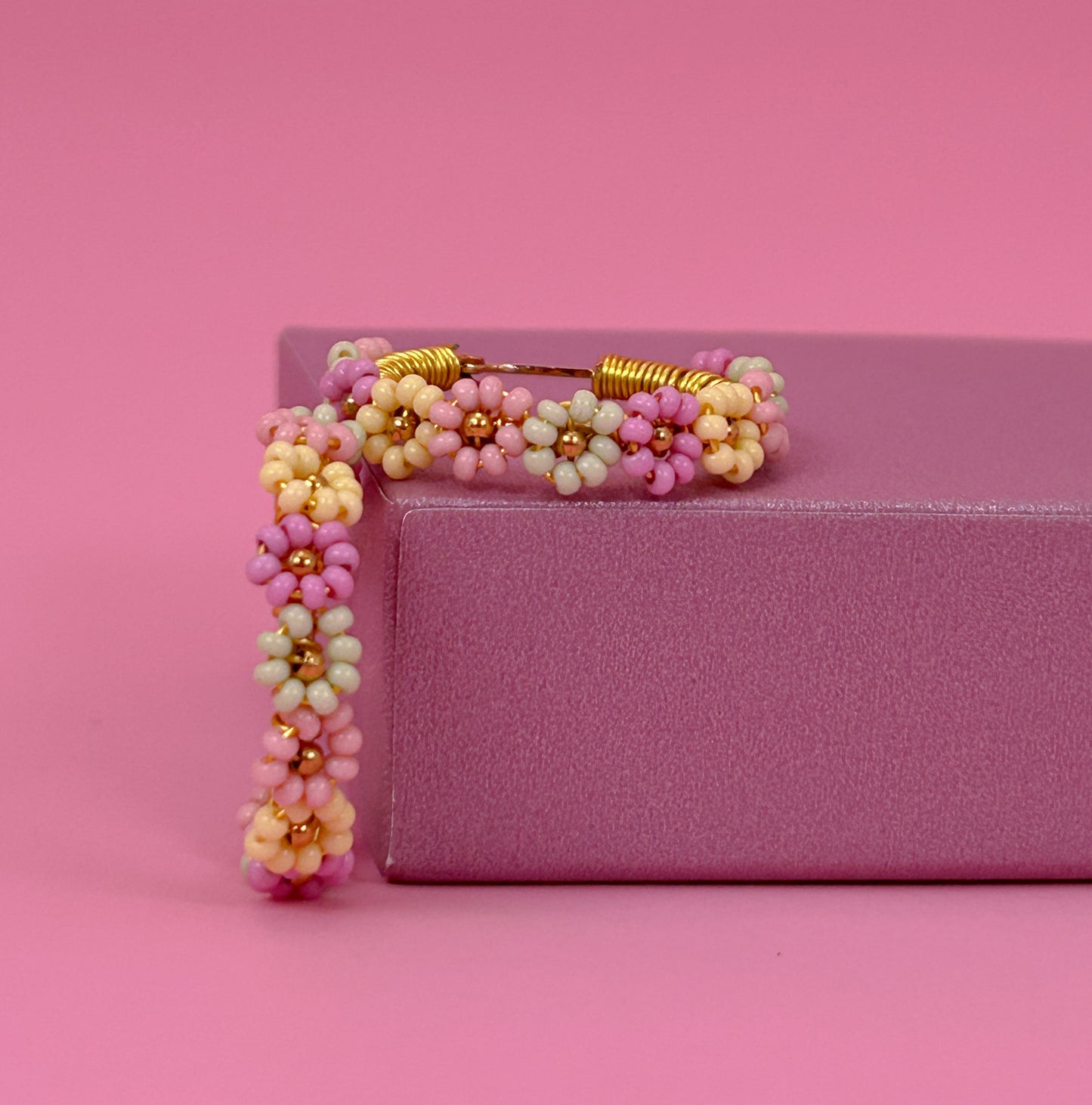 Colorful Daisy Hoop Earrings