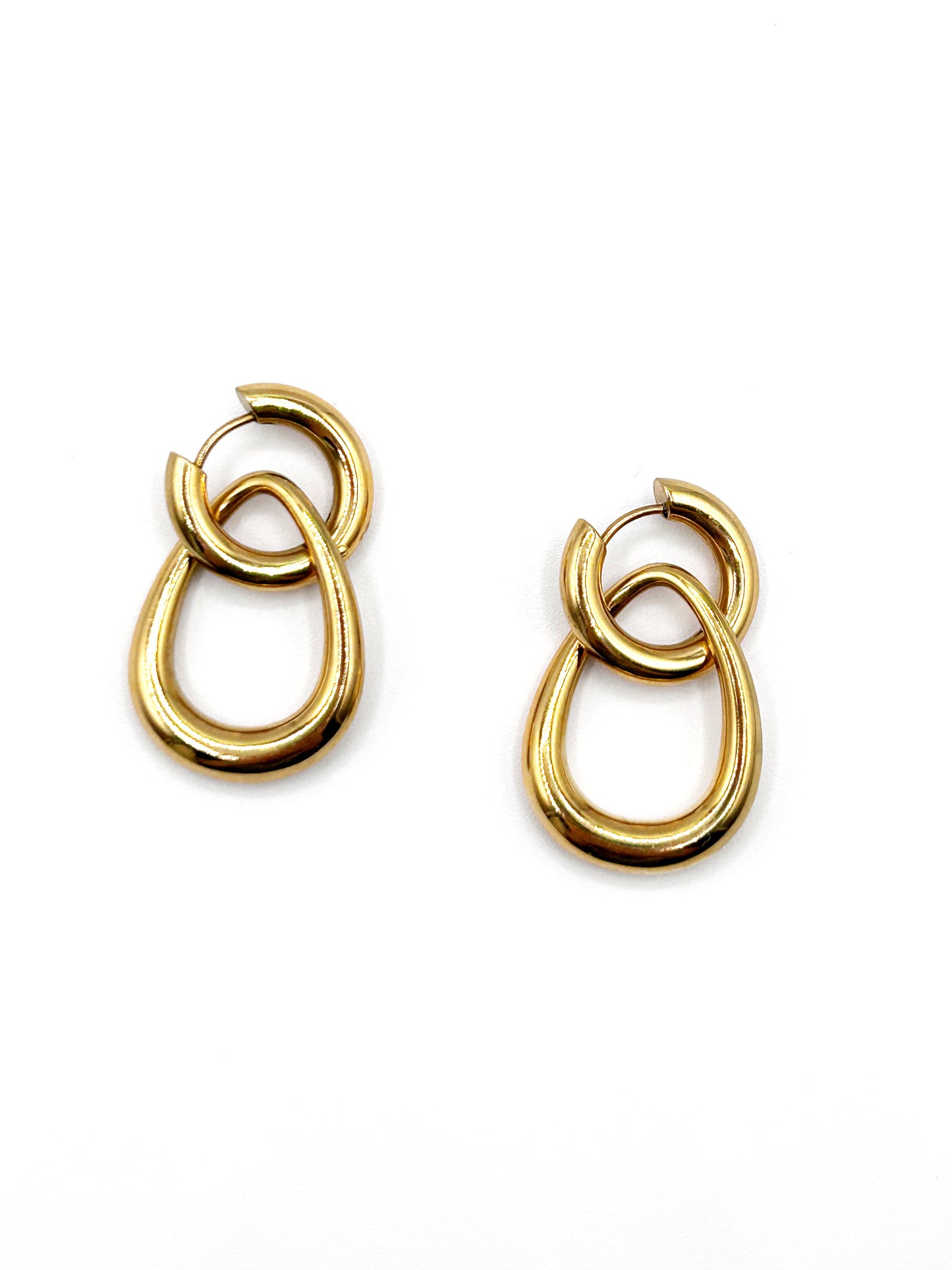 Golden Hoop Earrings