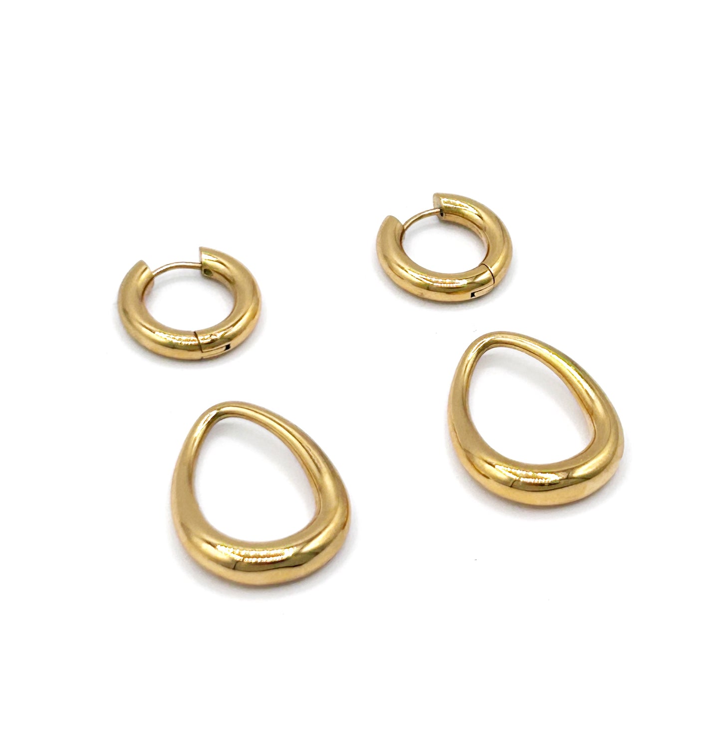 Golden Hoop Earrings