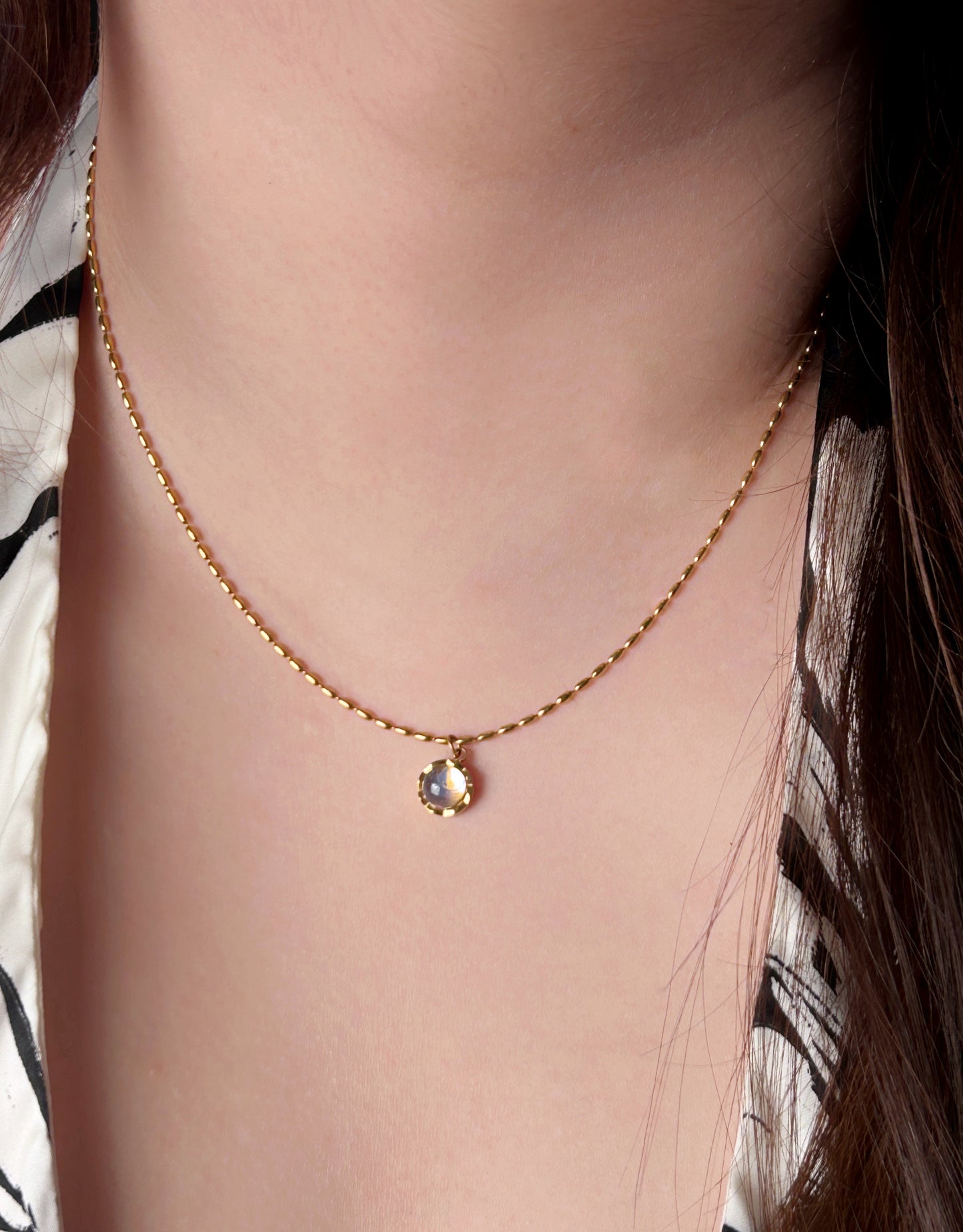 Moon Glow Drop Necklace