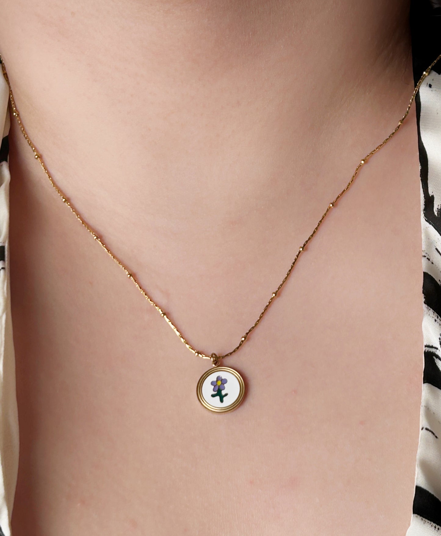 Purple Bloom Necklace