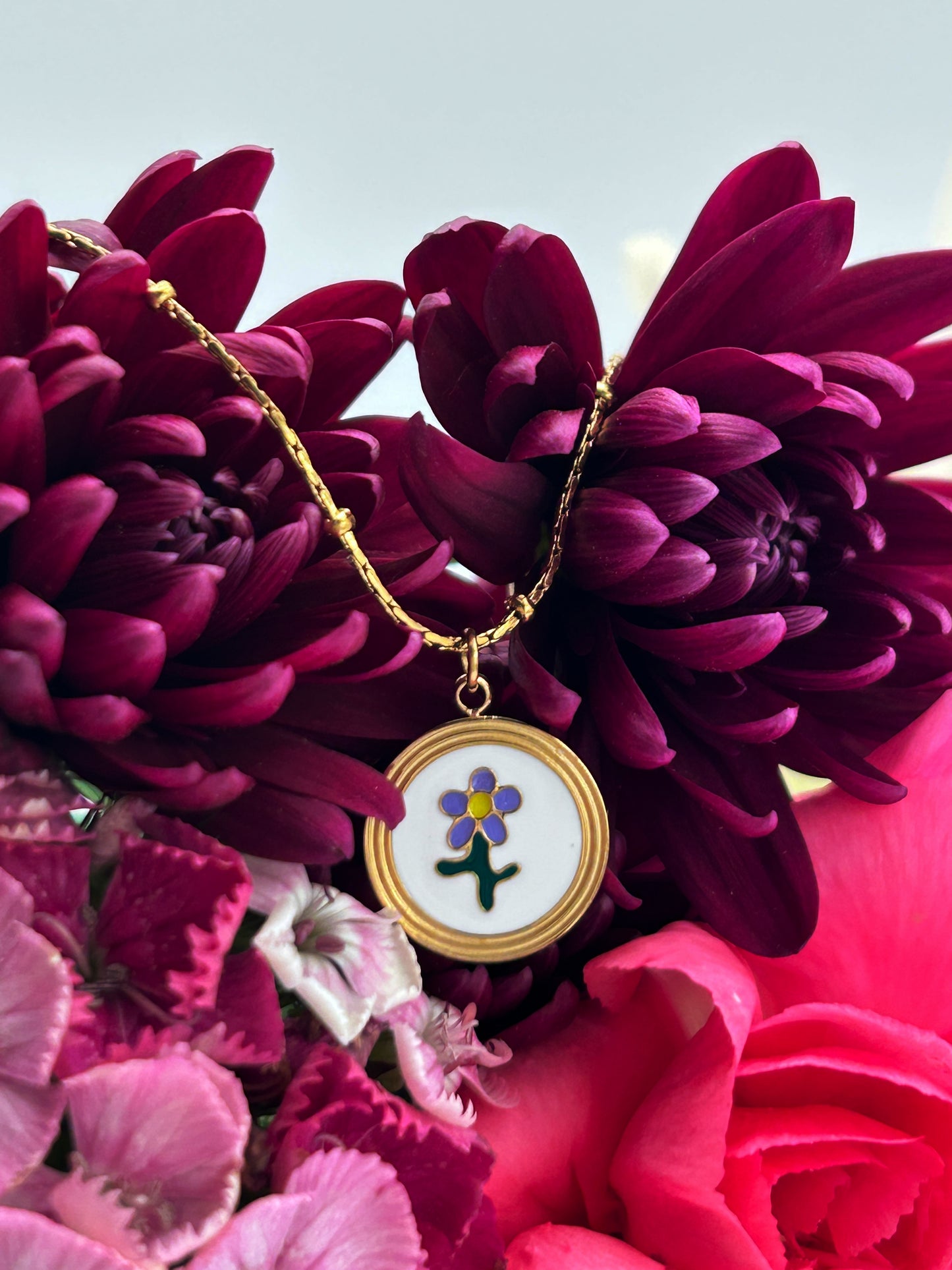 Purple Bloom Necklace