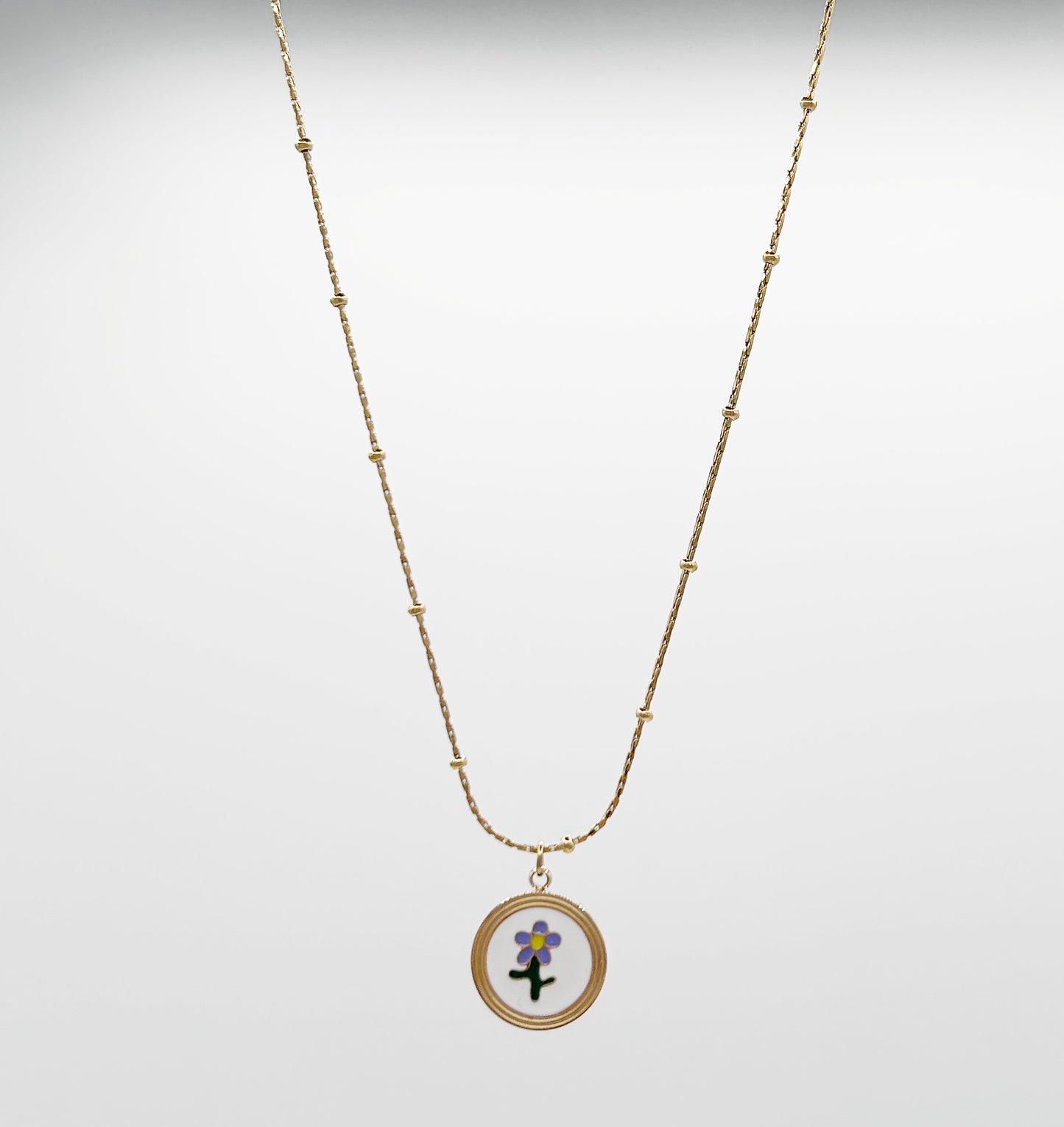 Purple Bloom Necklace